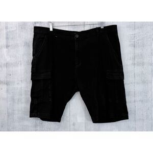 Wicked Stitch Casual Utility Cargo Shorts Black Men's Size 40